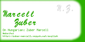 marcell zuber business card